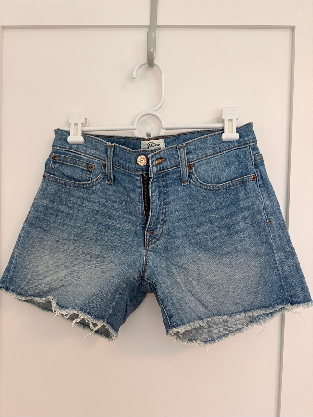 Jcrew Light Blue Denim Cutoff Shorts